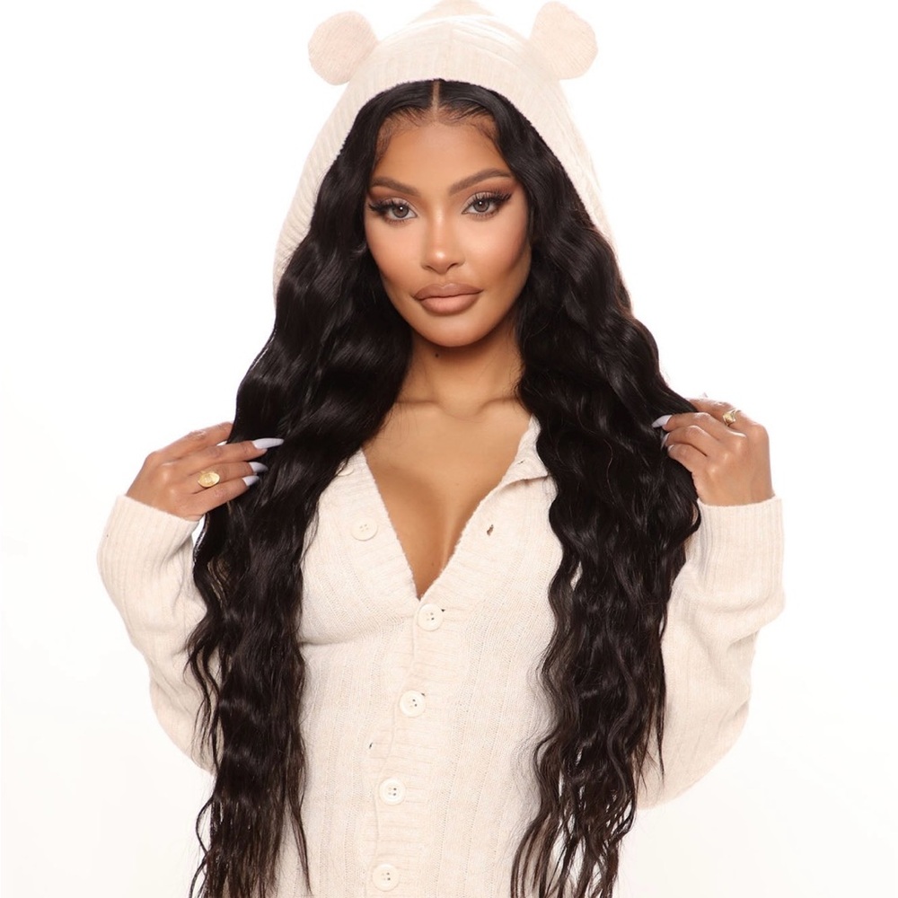 Fashion Nova Cream Knit Cardigan